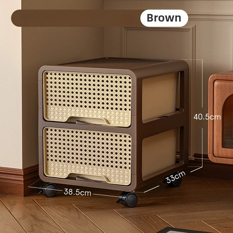 Removable Living Room Cabinet Space Saving Storage Cabinet Multi Layer Drawer Modern Bedroom Cabinets Snack Luxury Furniture