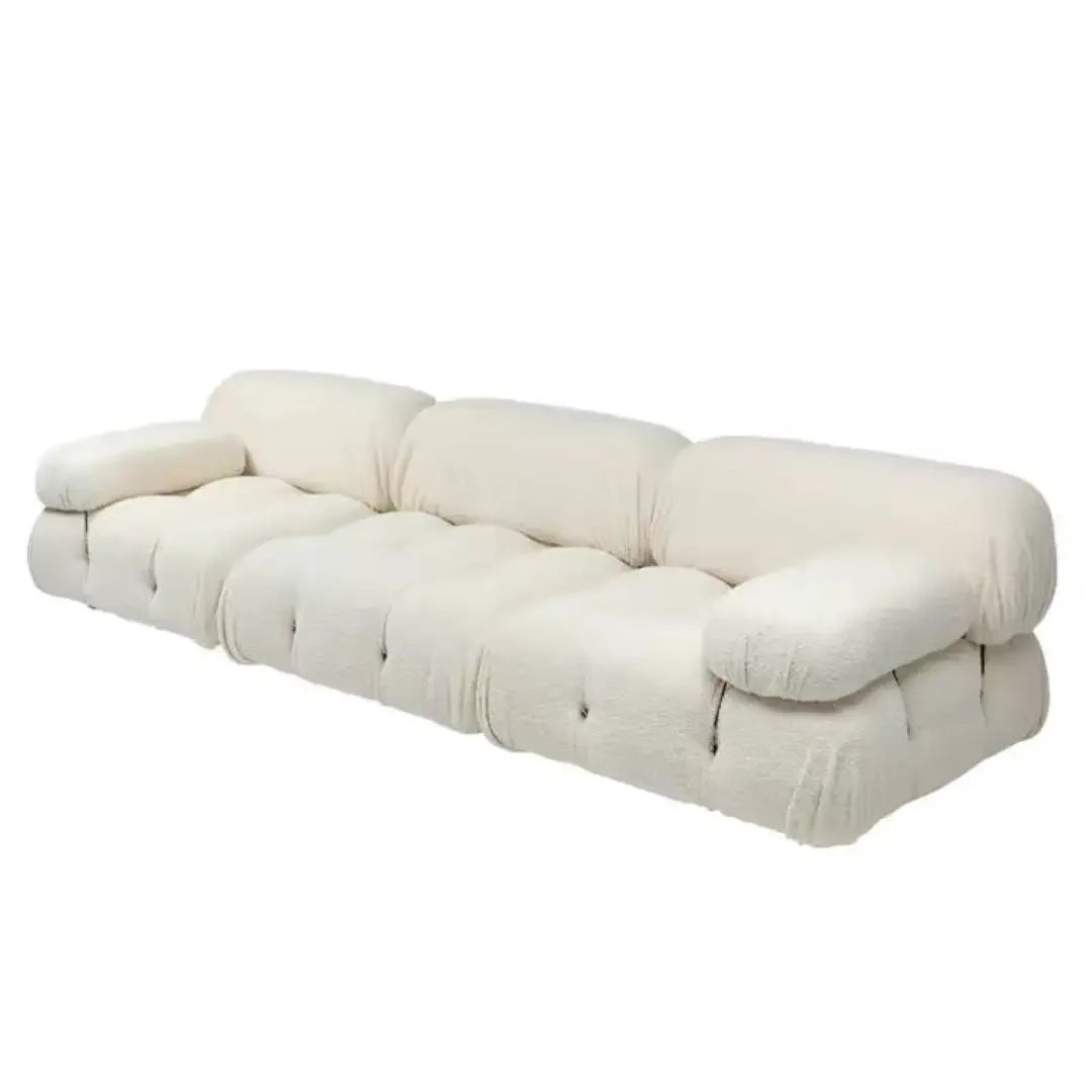 Modern Minimalist Creative Block-Style Fabric Sofa Compact Living Room Balcony Seating with Trendy Upholstery WebPopular Design
