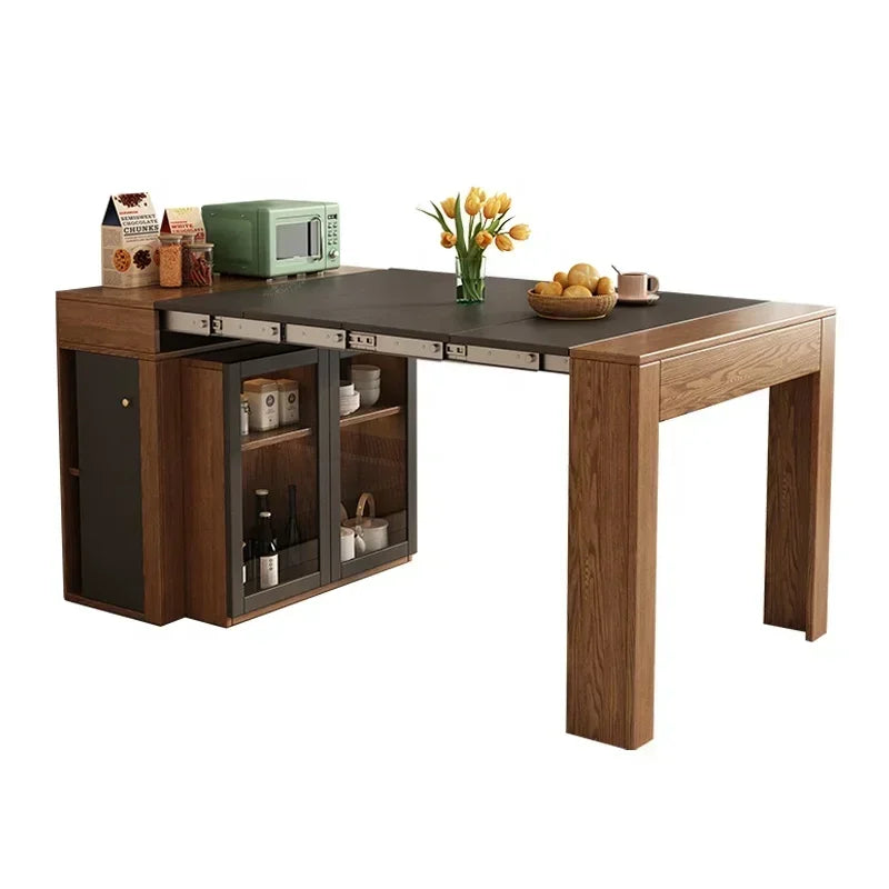 Modern Dinning Tables Multi-functional Extendable Tables Folding Wood Dining Table Color can be customized