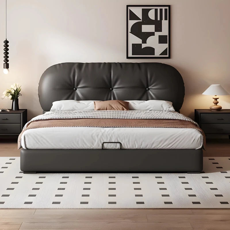 Princess Reading Bed Double Storage Cheap Designer Vintage Aesthetics Bed Comfortable Fashionable Muebles Bedroom Furniture