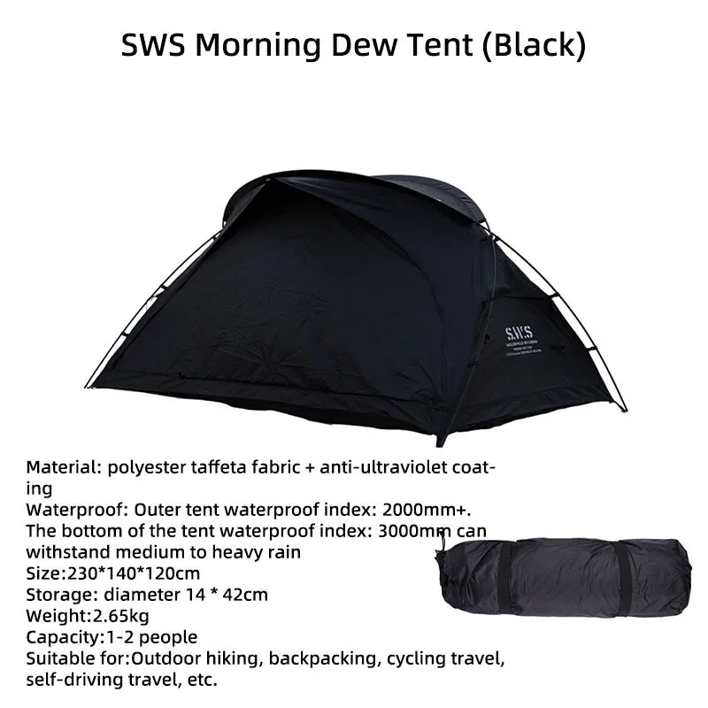 WELLHIKE Outdoor Portable Tent Single and Double Field Park Camping Equipment Rain and Sun Thickened Three Sseason Tent