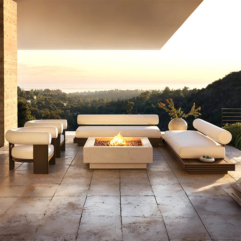 Patio Furniture Outdoor Solid Wood Sunbeds Beach Chaise Lounge Hotel Garden Pool Sun Bed Set Sun Lounge Waterproof Furnitureoutd