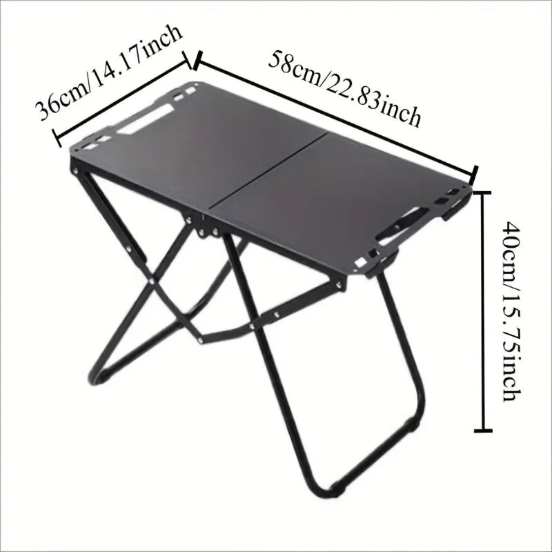 Camping Folding Table for Practical Use Outdoors, Space-Saving Design, High Load Capacity, Lightweight Folding Picnic Table
