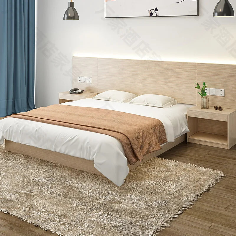 Hotel Bed Hotel Furniture Factory Standard Room Single Room Full Apartment Homestay Single Bed Twin Rental Room Available