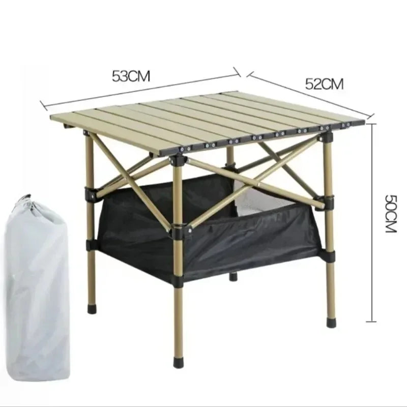 Outdoor Folding Long Table Tourist Portable Storage Egg Roll Table Camping Desk Barbecue Easy To Install  Picnic Outdoor Tables