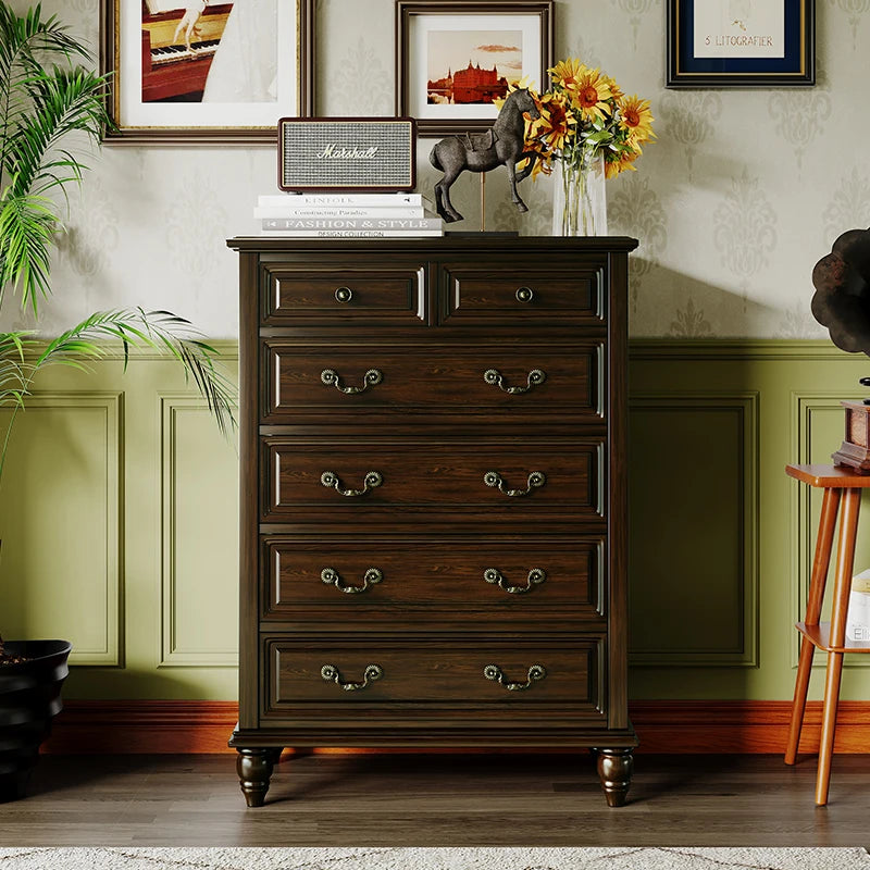 Nordic Simple Living Room Cabinets Drawers Black Solid Wood Living Room Cabinets Storage Vintage Wohnzimmer Schrank Furniture