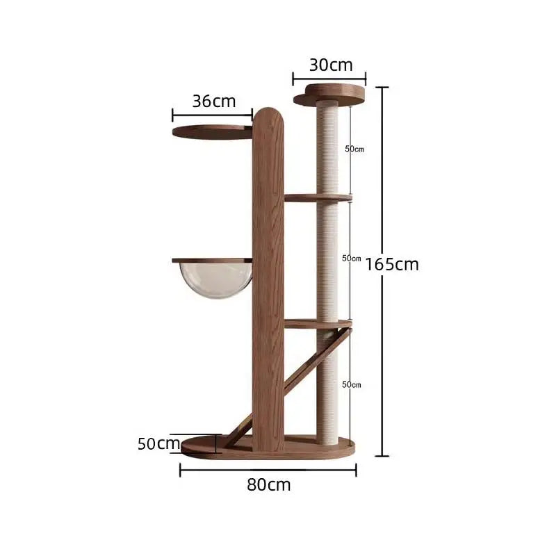 Cat Climbing Frame, Pet Villa, Integrated Cat Tree, Pet Space Capsule, Cat Scratching Post, Household Pet Jumping Platform