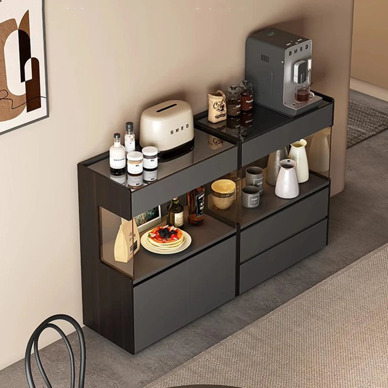 Mobile Storage Living Room Cabinets Display Organizer Wood Cabinets Luxury Drawers Jewelry Curio Perfume Gabinete Home Furniture