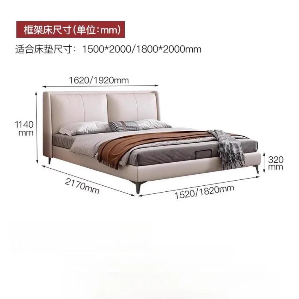 Bedroom Aesthetic Bed Modern Luxury King Lounge Bed Two Persons Sleeping Muebles Para Dormitorio Home Furniture Decoration