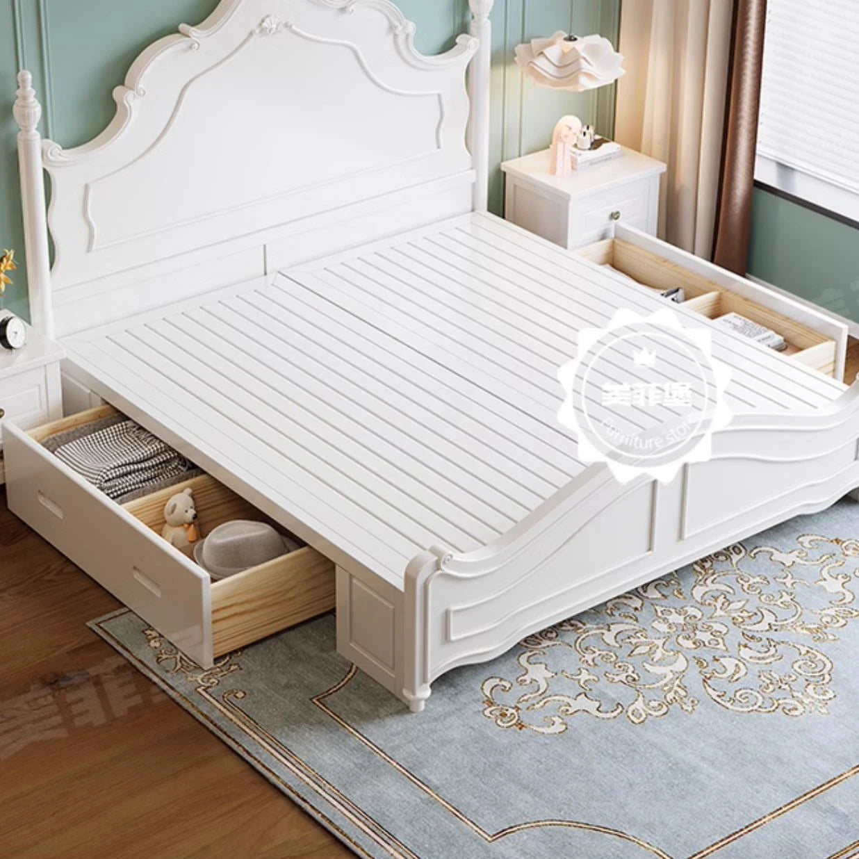 Bedroom Aesthetic Bed Modern Unique Luxury Style Beds Princess Storage Camas De Matrimonio Dormitorio Furniture Decoration