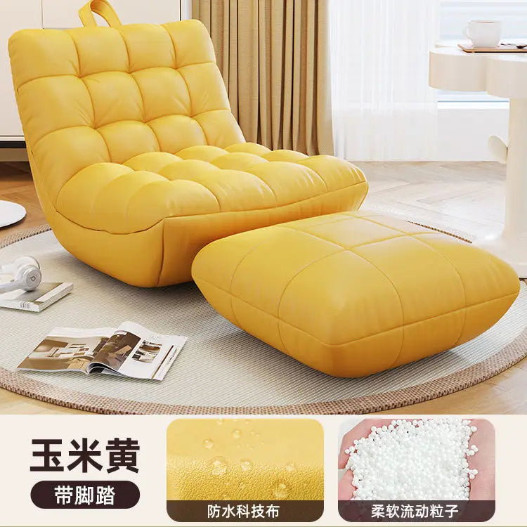 Internet celebrity lazy sofa bean bag caterpillar tatami recliner bedroom living room balcony casual single curved seat