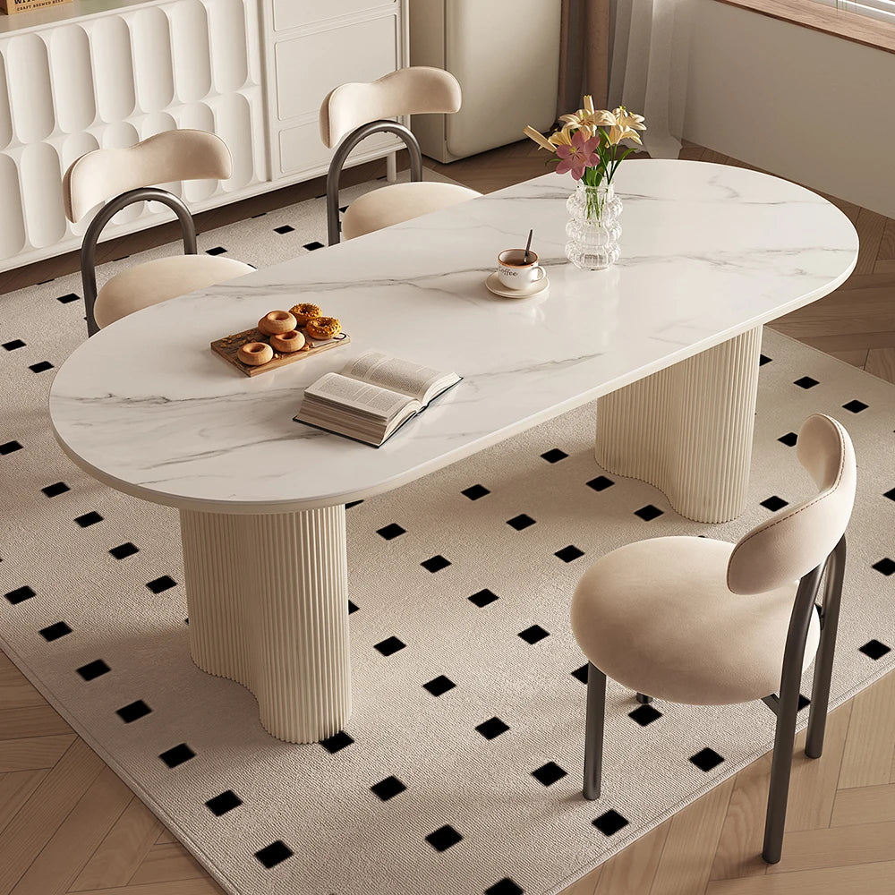 Modern Luxury Dining Tables Hallway Center Study Extending Coffee Dining Tables Service Ornament Mesa Comedor Furnitures