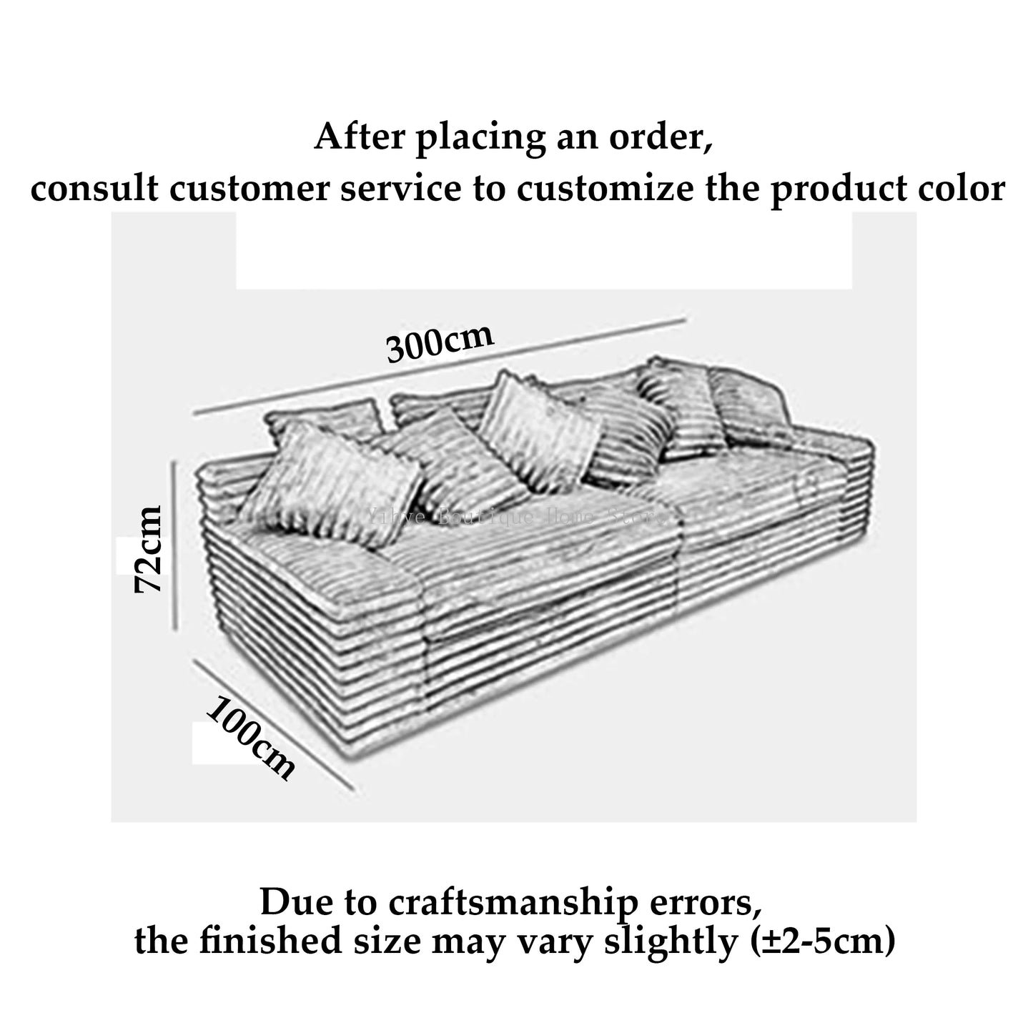 Minimalist Nordic Lazy Sofa, Thick Corduroy Cloud Design, Extra Wide Seat Depth, Vacuum Compressed Custom Living Room Furniture
