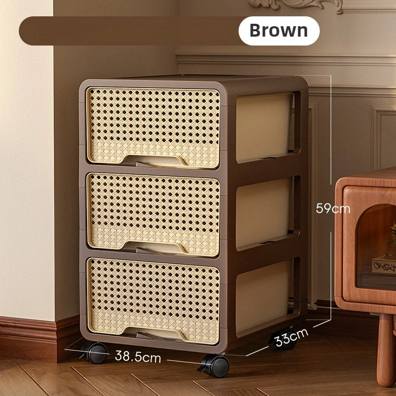 Removable Living Room Cabinet Space Saving Storage Cabinet Multi Layer Drawer Modern Bedroom Cabinets Snack Luxury Furniture