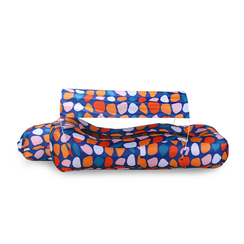 High Quality Lazy Fast Inflatable Sofa Outdoor Portable Beach Air Sofa Sun-proof Camping Pool Sofa Bed