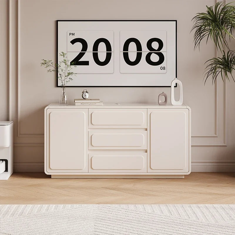 Trendy Floor Standing Living Room Decoration Cabinets Simple Modern Accent Cabinet Storage House Container Vitrina Furniture