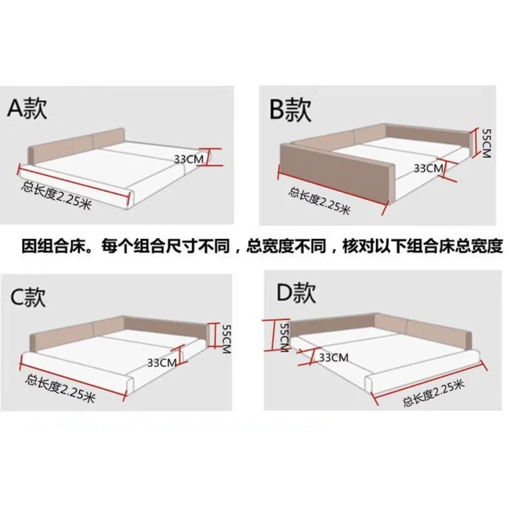 Bedroom Unique Bed Aesthetic Modern Headboard Double Children Bed Sleeping 180x200 Muebles Para Dormitorio Home Accessories