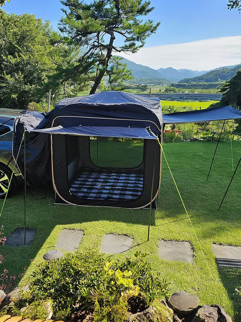 Lohascamping Car box docking tent SUV Car Rear Tent 5-8 person Camping Travel Car Mounted Tent Travel Car Trunk Tent