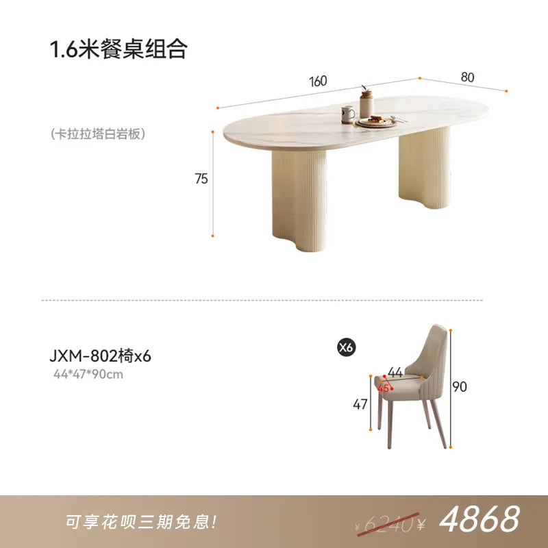 Modern Luxury Dining Tables Hallway Center Study Extending Coffee Dining Tables Service Ornament Mesa Comedor Furnitures