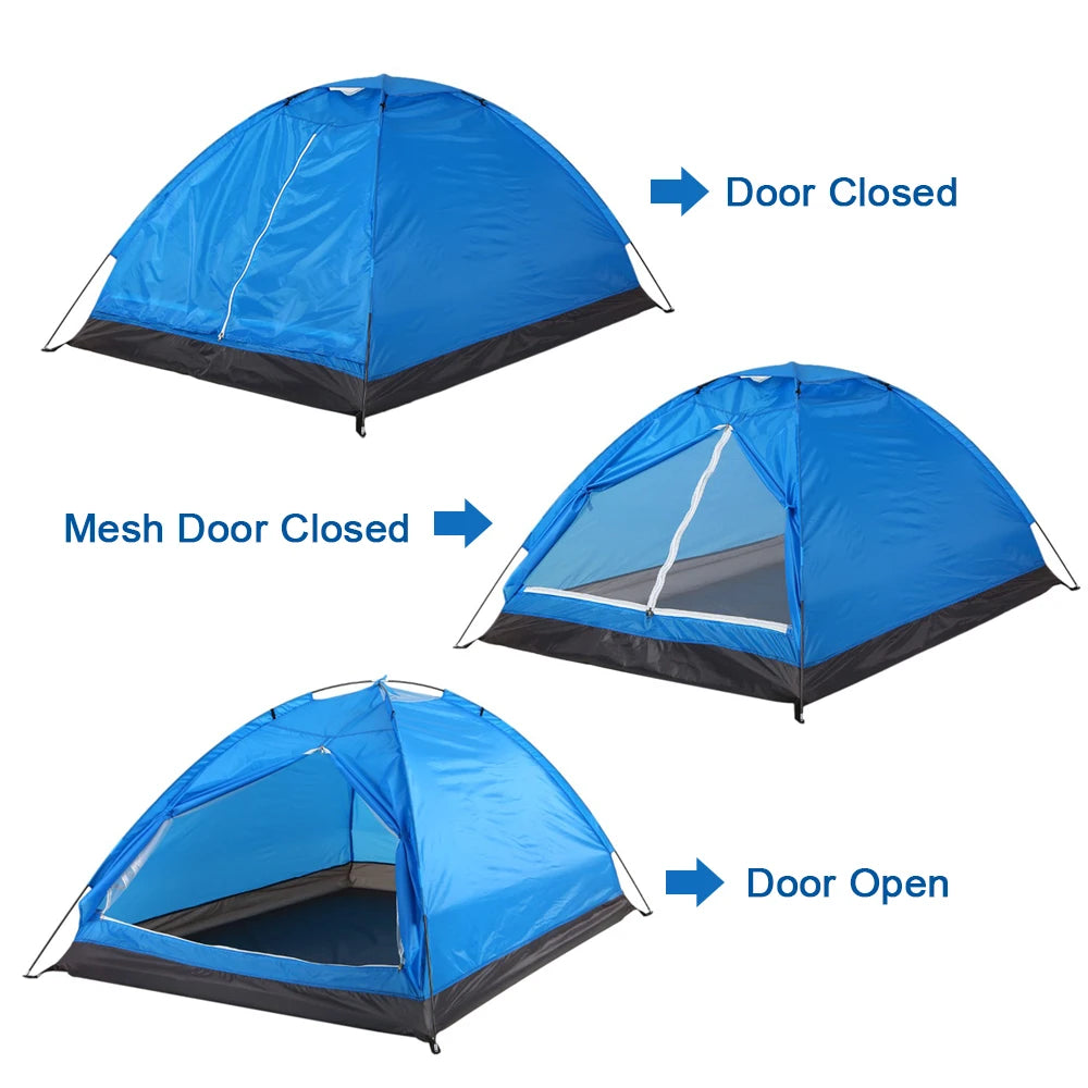 Camping Tent Ultralight Tent Outdoor Hiking Sun Shield 2 Person Camping Equipment Camping Tent Dual-layer Door Camping Accessory