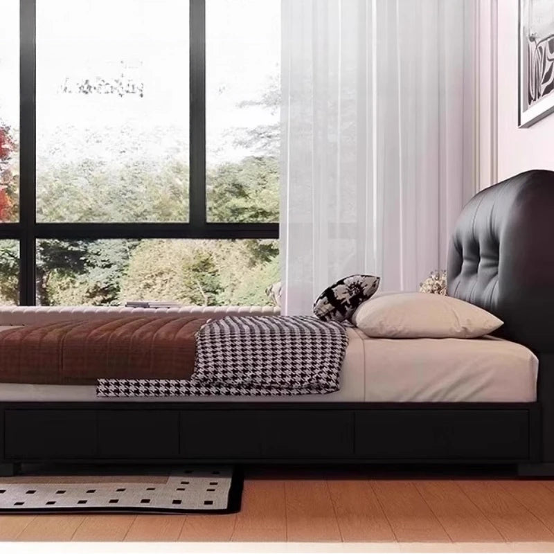 Princess Reading Bed Double Storage Cheap Designer Vintage Aesthetics Bed Comfortable Fashionable Muebles Bedroom Furniture