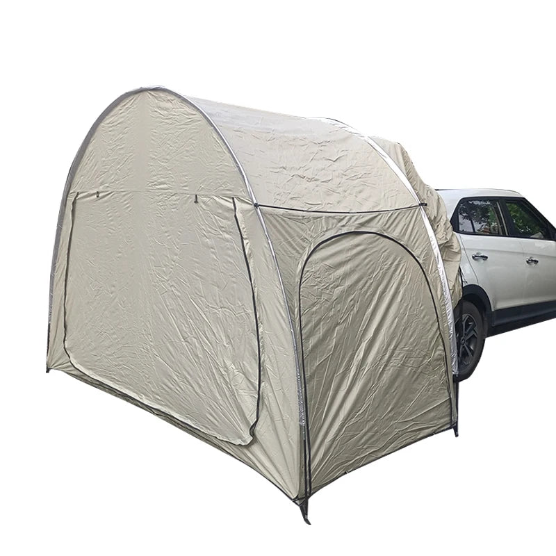 Car Rear Tent with Floor, SUV Back Tent Stand, Freely Hatchback Tent, Generous Vertical Height, Reliable in All Elements