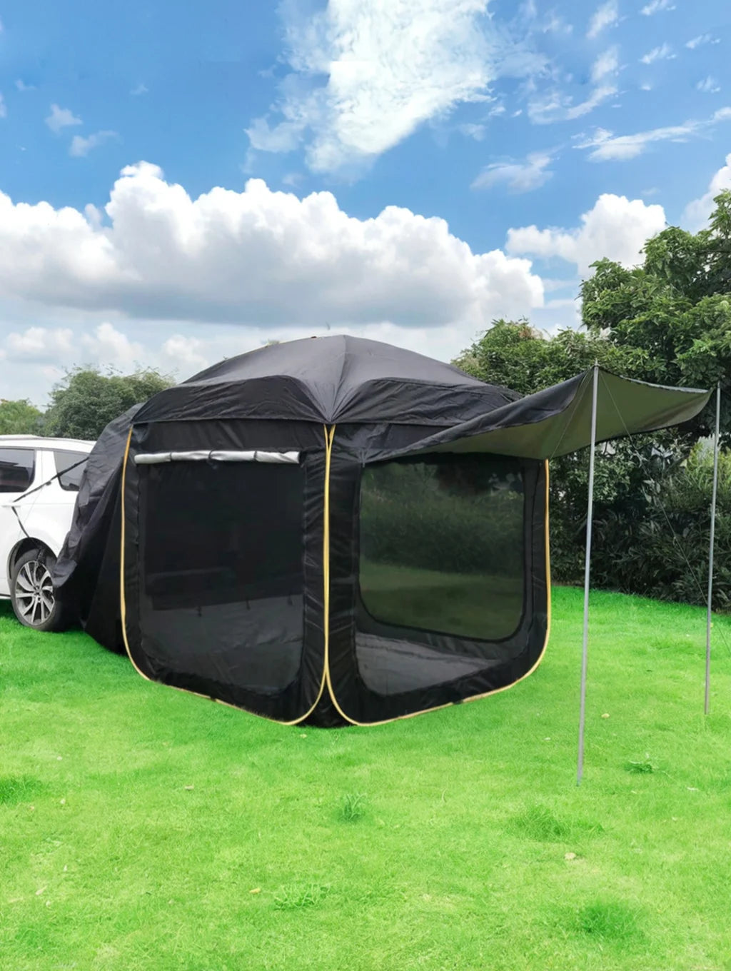 Lohascamping Car box docking tent SUV Car Rear Tent 5-8 person Camping Travel Car Mounted Tent Travel Car Trunk Tent
