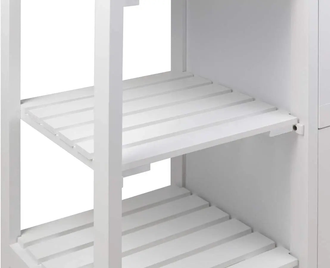 White And Large Storage Room Kitchen Serving Storage Trolley Cart Furniture