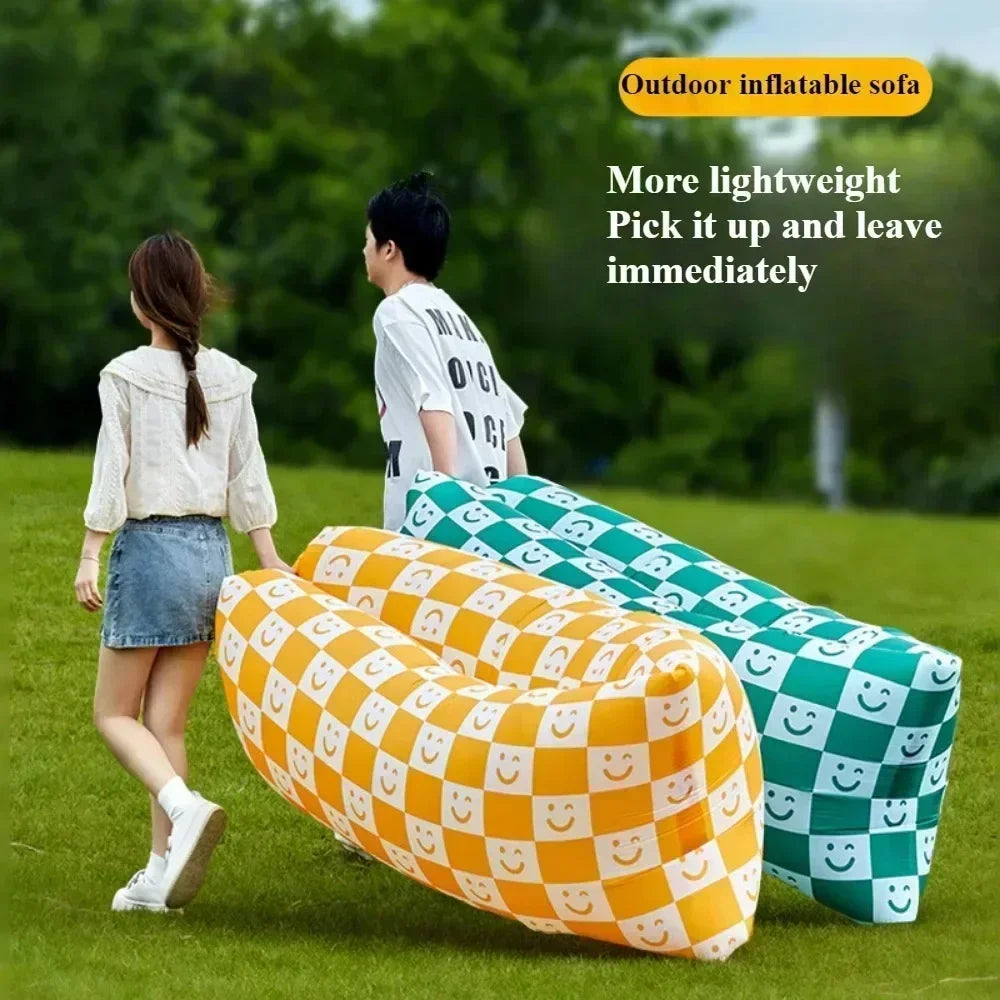 Camp Inflatable Sofa High Load-bearing Outdoor Portable Inflatable Sofas Multiple Scenarios Can Lie Down Picnics Outing Sofas