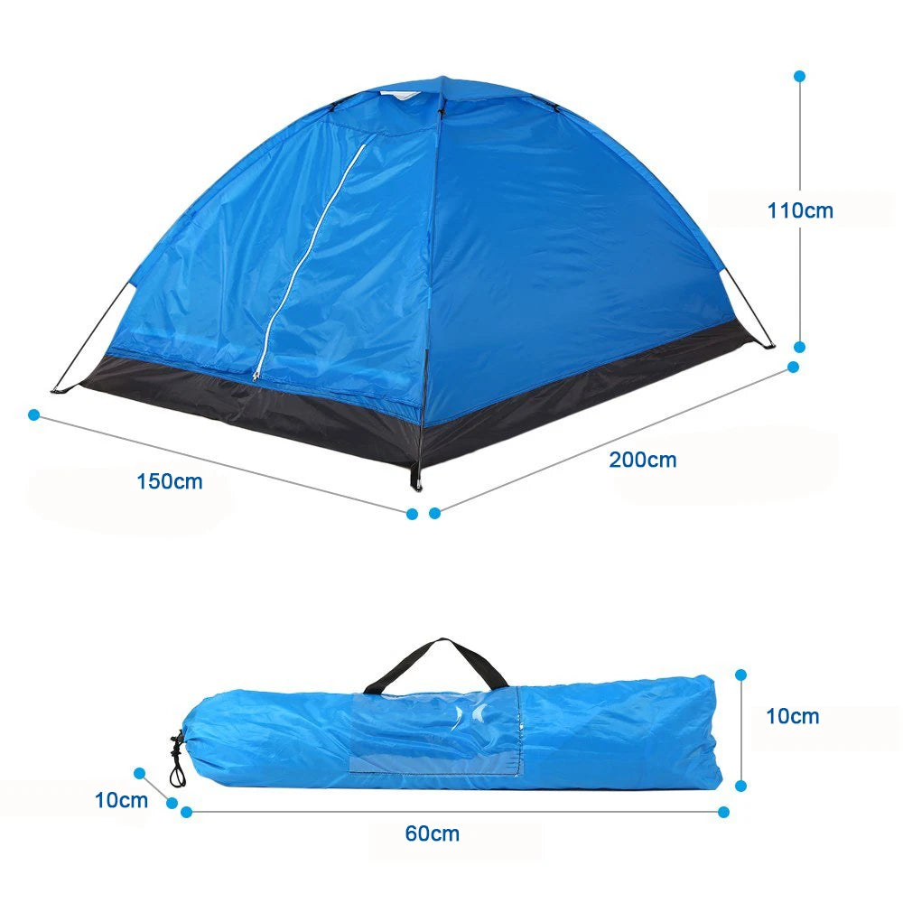 Camping Tent Ultralight Tent Outdoor Hiking Sun Shield 2 Person Camping Equipment Camping Tent Dual-layer Door Camping Accessory