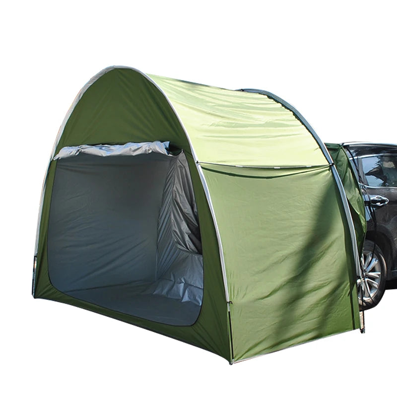 Car Rear Tent with Floor, SUV Back Tent Stand, Freely Hatchback Tent, Generous Vertical Height, Reliable in All Elements