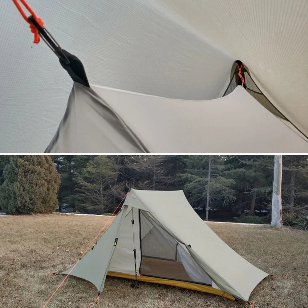 2 Person Professional Waterproof Two-sided 20D Silnylon Tent Outdoor Ultralight Camping Hiking Tent 3-4 Season Backpacking Tents