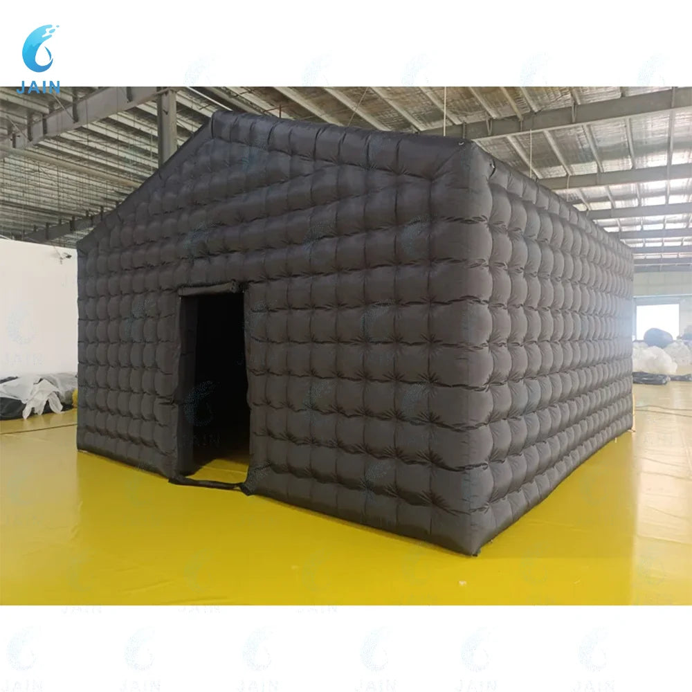 Stock!20FT Large Black Inflatable Nightclub Party Tent with Blower Inflatable Portable Disco Tent Air Tent for Wedding Birthday
