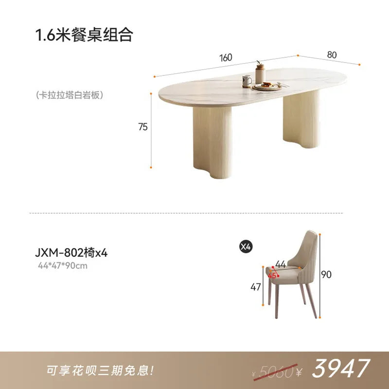 Modern Luxury Dining Tables Hallway Center Study Extending Coffee Dining Tables Service Ornament Mesa Comedor Furnitures