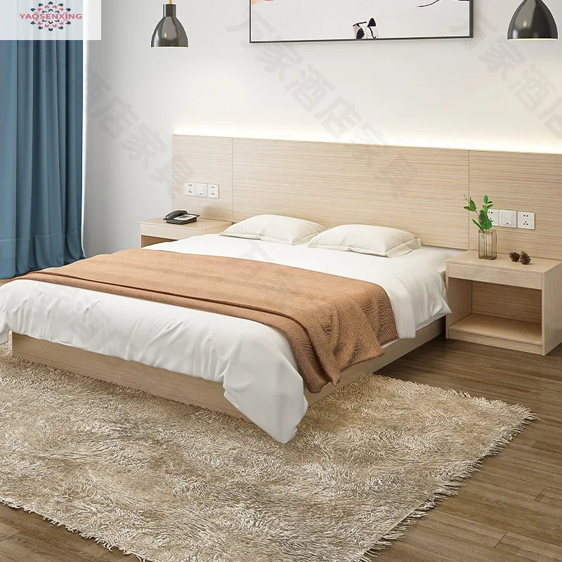 Hotel Bed Hotel Furniture Factory Standard Room Single Room Full Apartment Homestay Single Bed Twin Rental Room Available