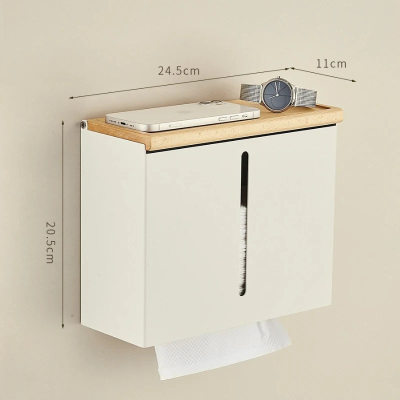 Bathroom Tissue Box Luxury Living Room Bedroom Tissue Box Storage Kitchen Wall Mounted Paper Case Toilet Rectangular Home Decor