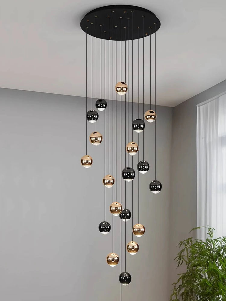 Modern Home decor Led Lights Pendant Light Lamps Chandeliers For Living Room Hanging Light Indoor Lighting LED Stair Chandelier