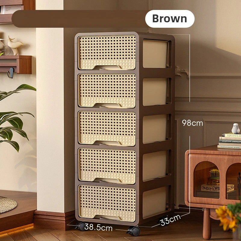 Removable Living Room Cabinet Space Saving Storage Cabinet Multi Layer Drawer Modern Bedroom Cabinets Snack Luxury Furniture