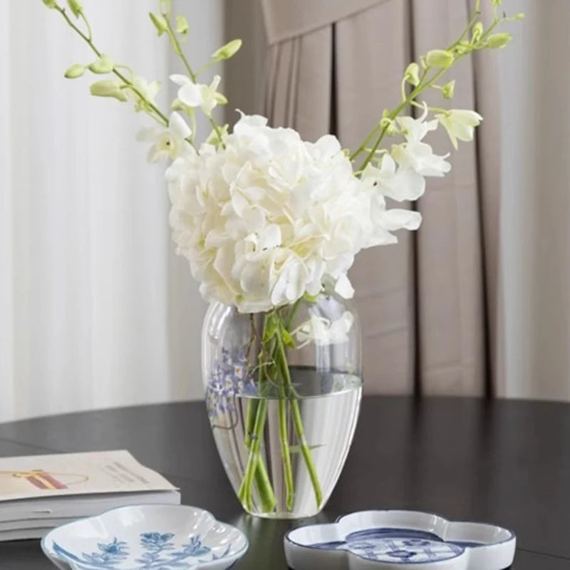 Glass Vases Flowers Centerpiece Tables Mariage Vases Plants Luxury Aesthetic Flowers Bottles Dining Table Ornaments Home Decor