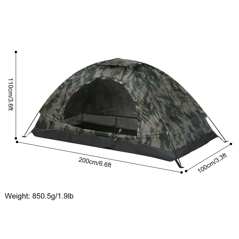 SPORTFUNSF Single 2 Person Ultralight Portable Camping Garden Tent With Anti-UV Coating Waterproof Outdoor Hiking Travel Tent