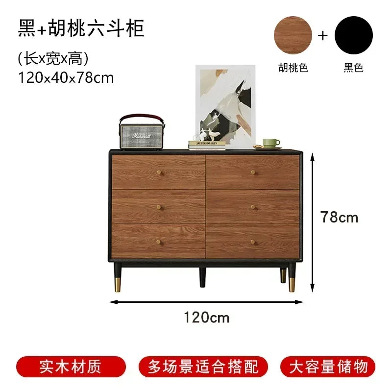 Living Room Storage 6 Drawer Dressers Chest of Drawers Wood Sideboards Designer Originality Organizer Home Furniture Buffet