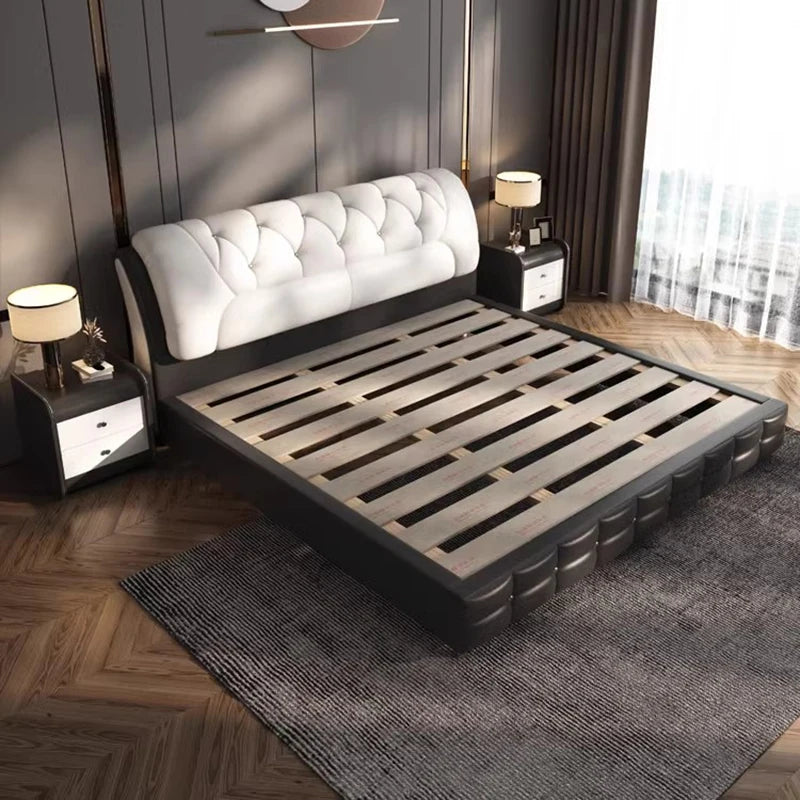 Minimalist Bedrooms Double Bed Modern Cheap Lounge Storage Double Bed King Size Luxury Cama Box Casal Set Furniture Complete