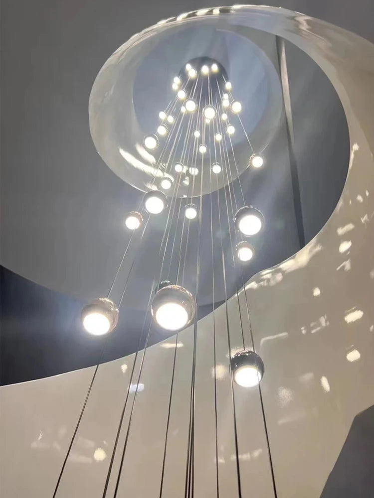 Modern Home decor Led Lights Pendant Light Lamps Chandeliers For Living Room Hanging Light Indoor Lighting LED Stair Chandelier