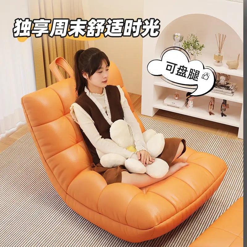 Internet celebrity lazy sofa bean bag caterpillar tatami recliner bedroom living room balcony casual single curved seat