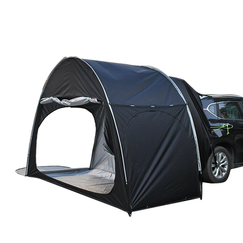 Car Rear Tent with Floor, SUV Back Tent Stand, Freely Hatchback Tent, Generous Vertical Height, Reliable in All Elements