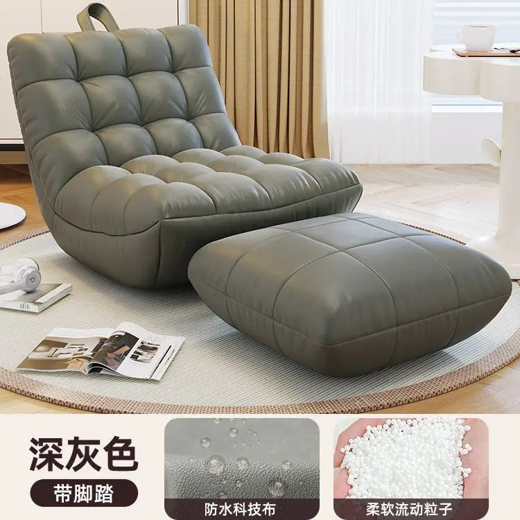 Internet celebrity lazy sofa bean bag caterpillar tatami recliner bedroom living room balcony casual single curved seat