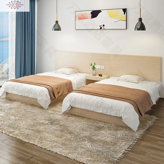 Hotel Bed Hotel Furniture Factory Standard Room Single Room Full Apartment Homestay Single Bed Twin Rental Room Available