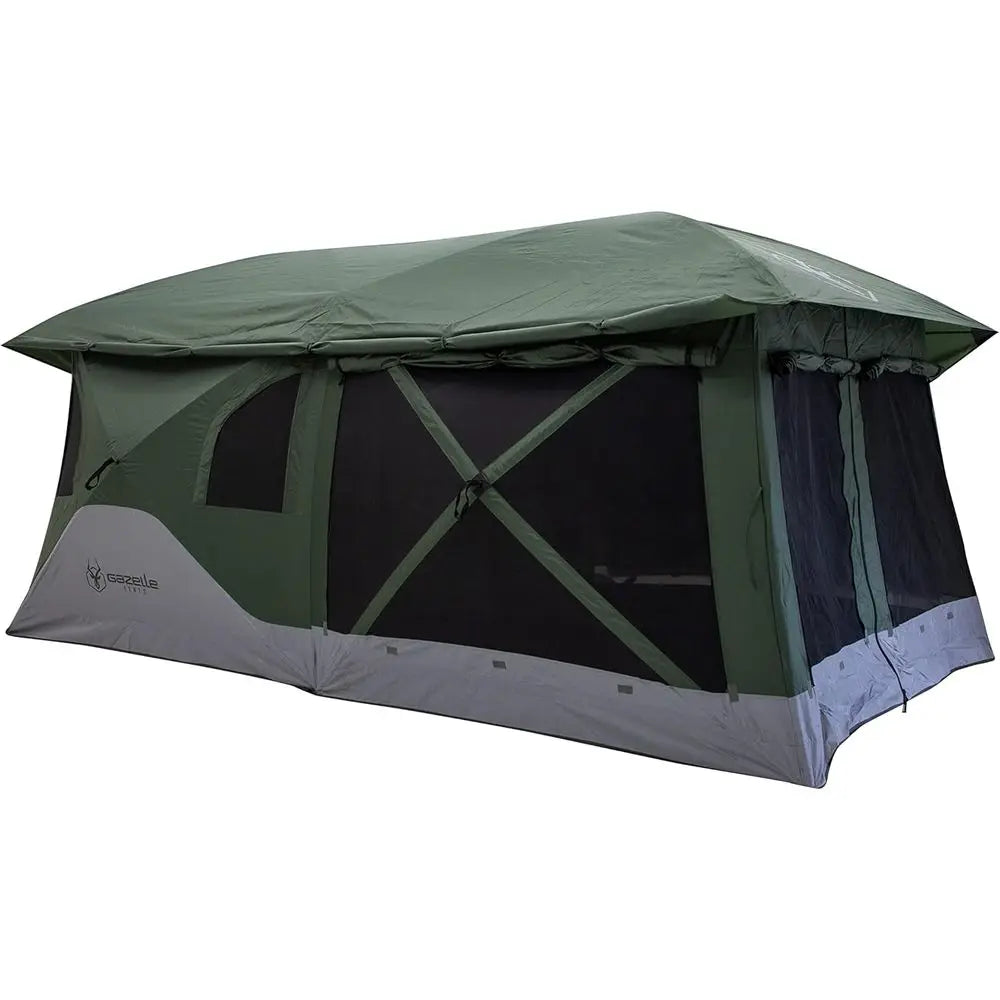 90-Sec Setup 6-Person Green Camping Tent, GT350GR, Family & Overlanding, 82x152