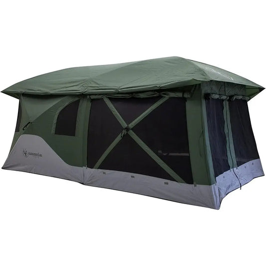 90-Sec Setup 6-Person Green Camping Tent, GT350GR, Family & Overlanding, 82x152
