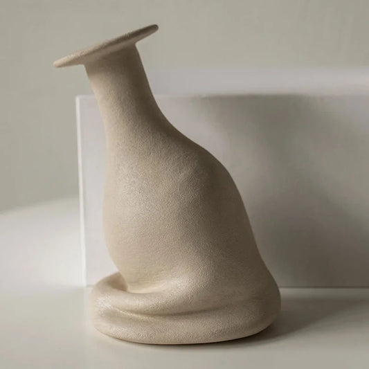 Wabi-Sabi Vases Modern Flower Vases Creative Flower Bottle Luxury Living Room Flowerpots Home Decoration Table Accessories